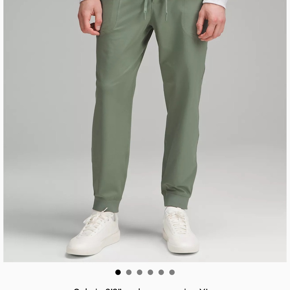 Lululemon Athletica Green Sweatpants Relaxed Fit Drawstring